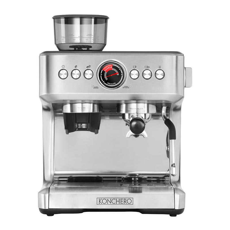 Konchero Serena 5023 PID Çift Kazanlı Öğütücülü Barista Espresso Kahve Makinesi, 1 Gruplu