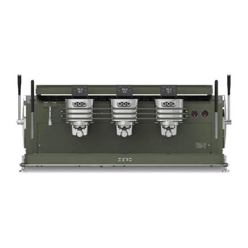 Dalla Corte Zero Classic Espresso Kahve Makinesi, 3 Gruplu, Zeytin Yeşili